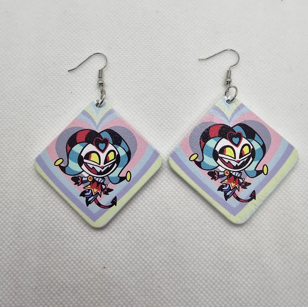 Hazbin Hotel Helluvaboss Earrings! Egg Bois‎ Fat Nuggets Queen Bee Fizz Handmade